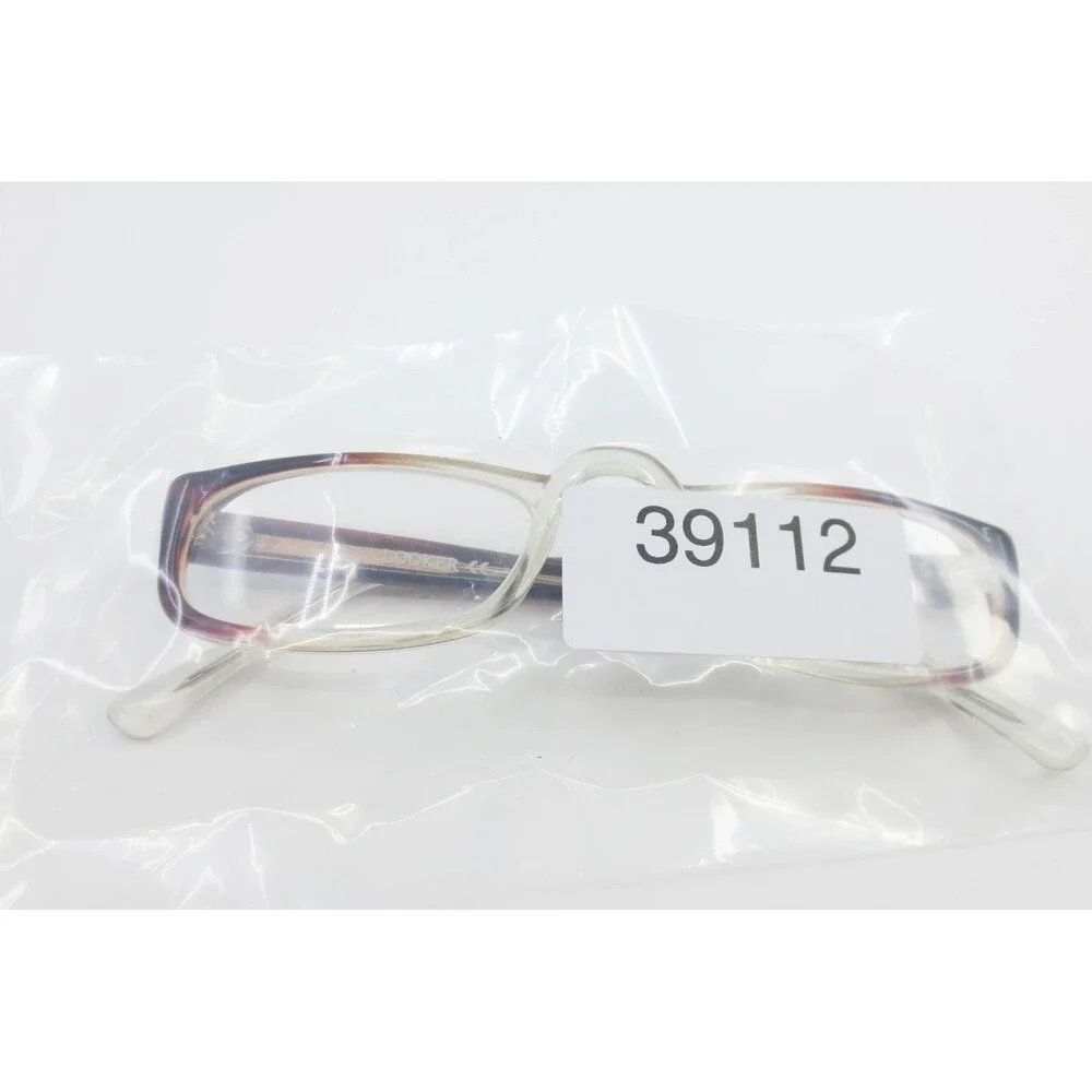 Looker Brown Fade Rectangular Eyeglass Frames 50-22-145 Clear Brown Ombre